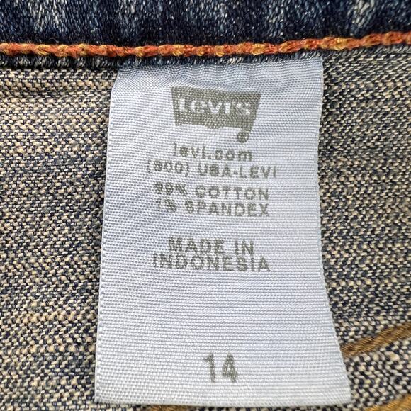 Levi's Almost Vintage Deconstructed Denim A-Line Skirt Five Pocket Size 14 - Picture 5 of 13